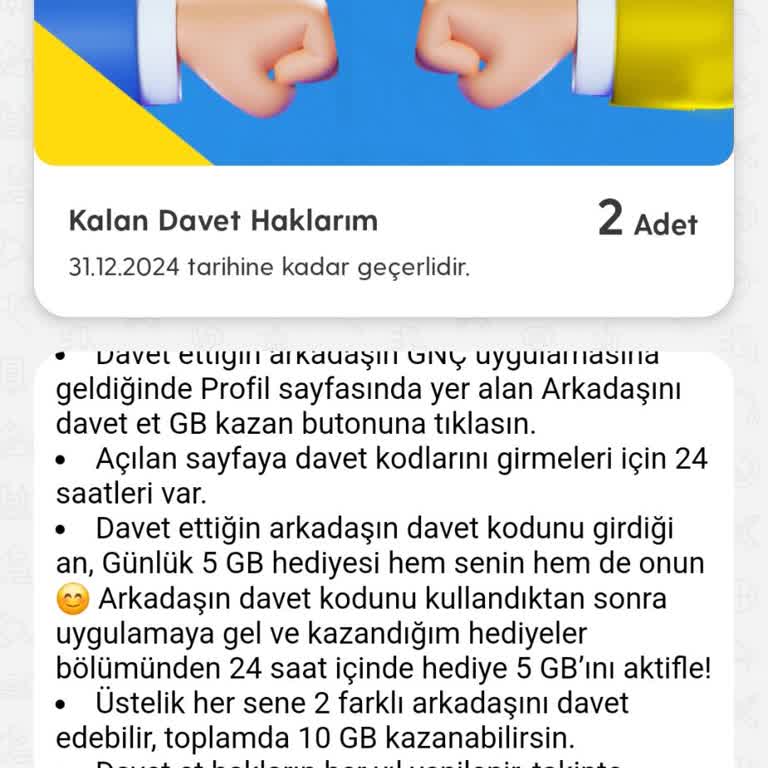 Arkadaş Davet Kampanyasında Yaşanan Sorun