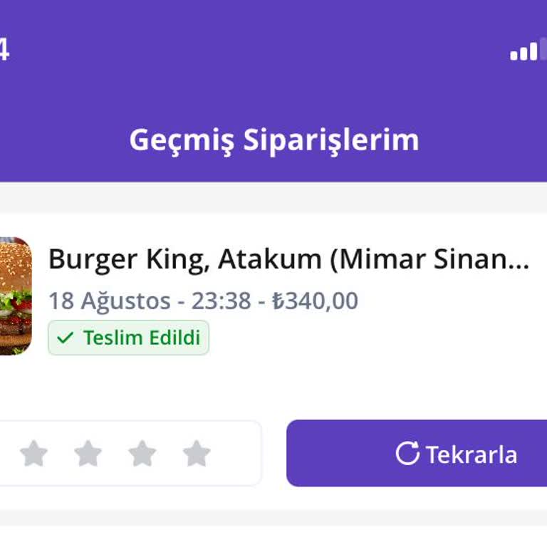 Getir Ve Burger King Sorunumu Çözmüyor