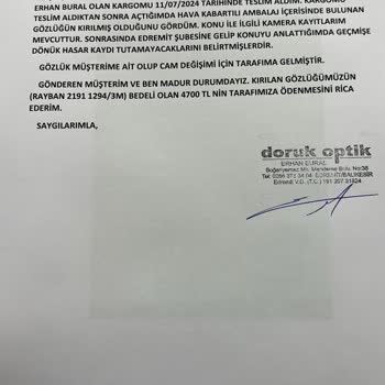 Yurtiçi Kargo Yurt İçi Kargonun Gönderim Sırasındaki Davranışı, Sonrası İlgisizliği