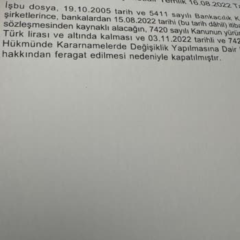 İstanbul Varlık Feragat Etti Risk Merkezi Raporunu Güncellemiyor
