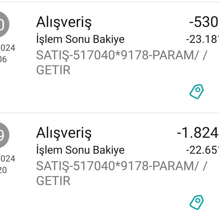 Getir Kartımdan İzinsiz Online İşlem