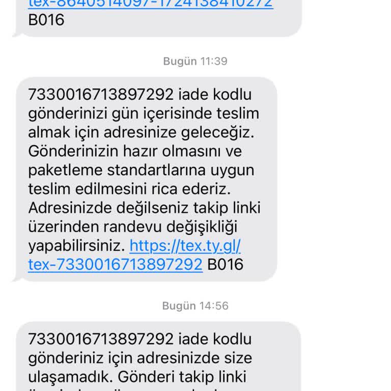 Trendyol Express İade Kargomun Alınmaması Ve Yanıltıcı Mesajlar