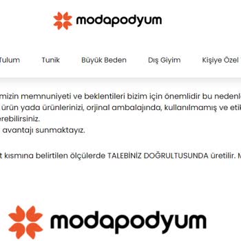 Moda Podyum Mağduriyeti! Acil Çözüm İstiyorum!