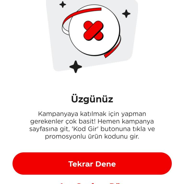 Coca-Cola _ Fanta Şifre Hatası