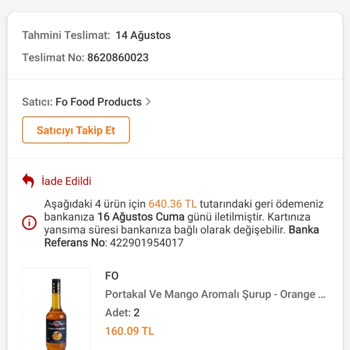 Trendyol Express Trendyol Aldığım Ürünleri Göndermiyor