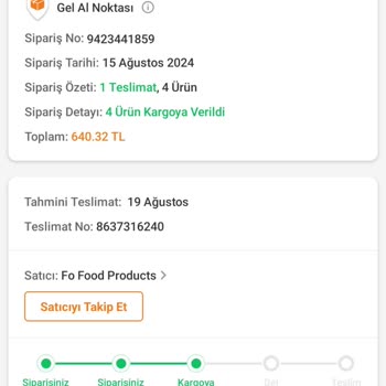 Trendyol Express Trendyol Aldığım Ürünleri Göndermiyor