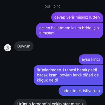 Joi Butik Değişim Yapmıyor Ve Beni Engellediler