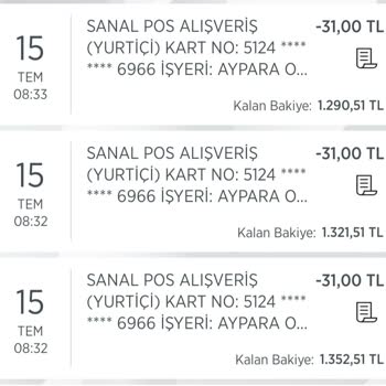 Aypara Belbim İzinsiz Para Çekilmesi