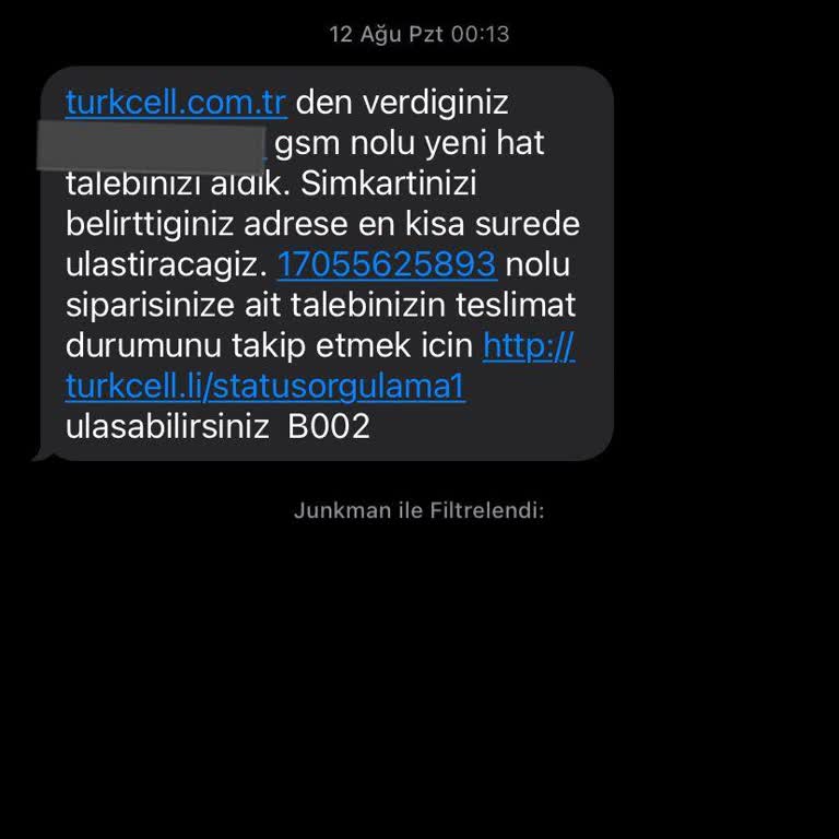 Turkcell Online Kuryenet Sim Kart Teslimat Problemi