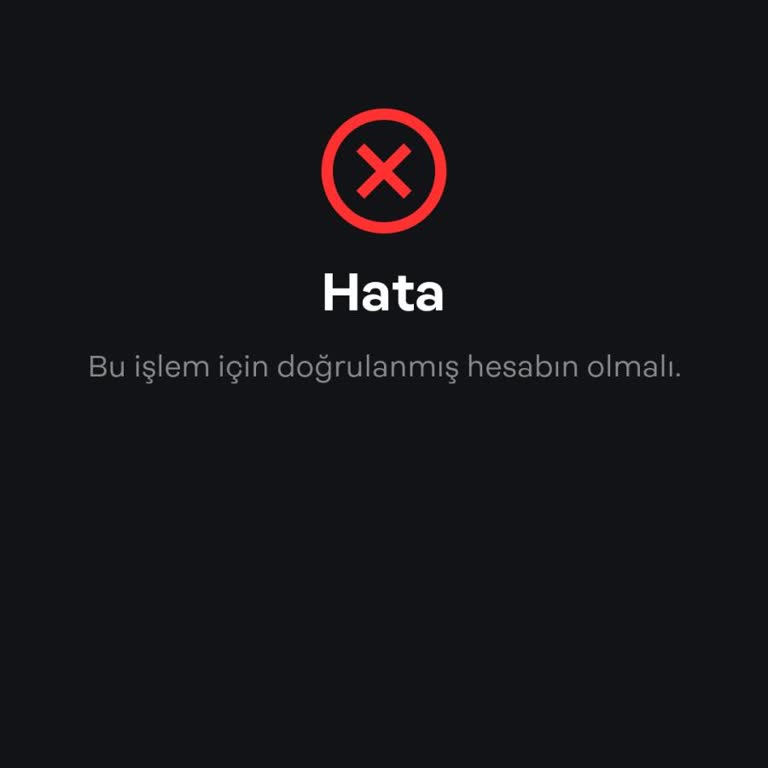 Papara Bu İşlem İçin Doğrulanmış Hesabın Olmalı