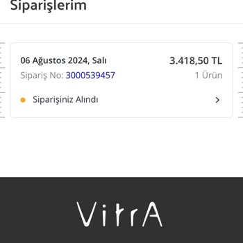 Vitra Ürünü Kargoya Vermiyor