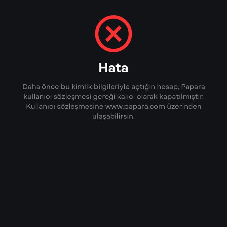 P***a Hesap Doğrulayamama Sebebi!