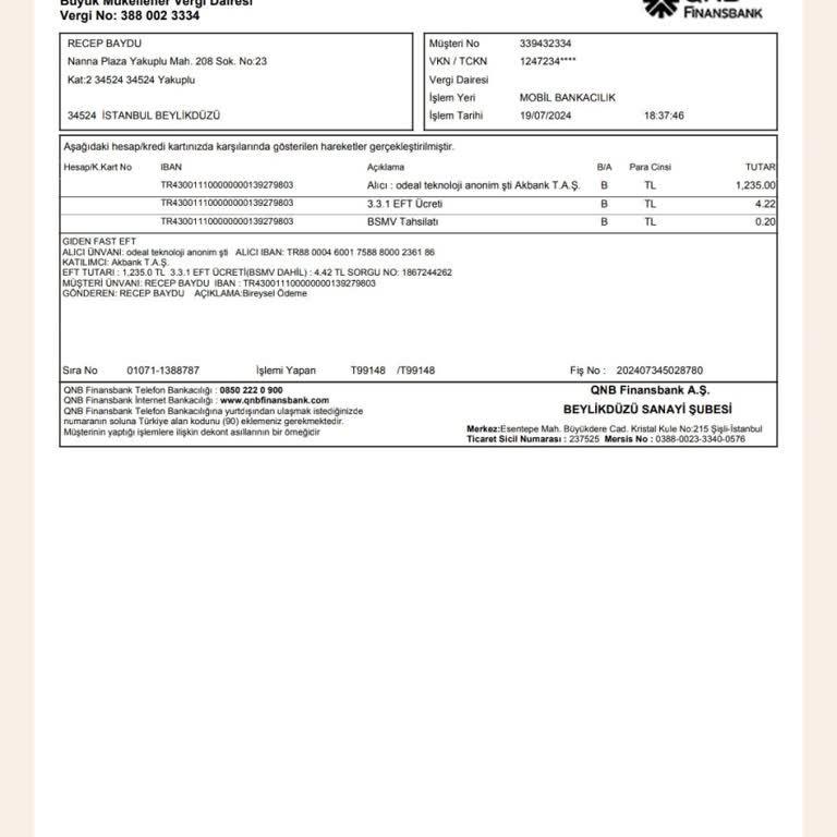 Ödeal Pos İptali İstiyorum En Kısa Zamanda