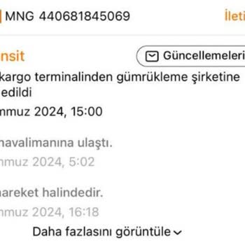 MNG Kargo Gümrükten Teslim Almıyor