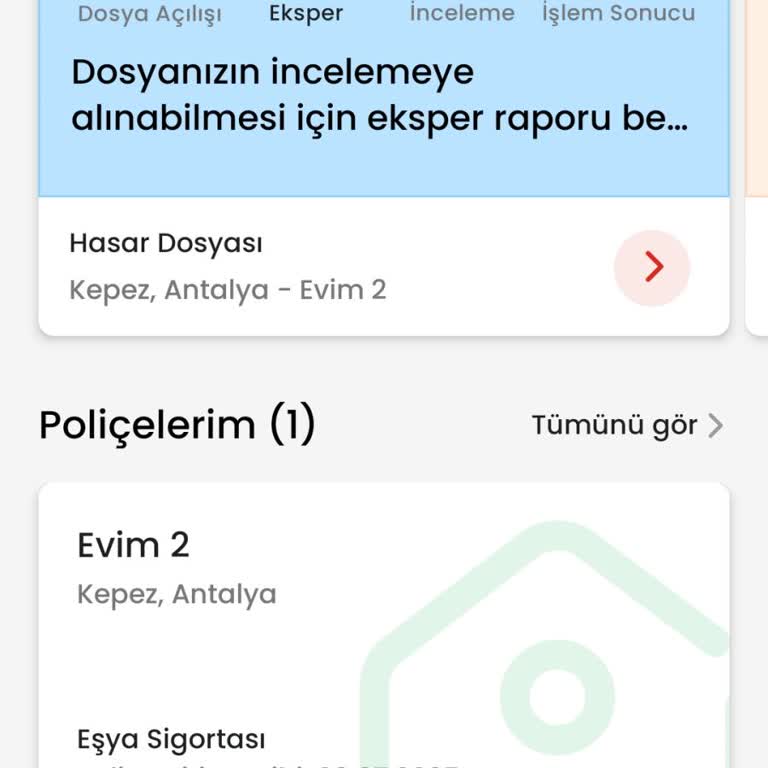 Akbank Aksigorta Ev Eşya Sigortası Hayal Kırıklığı