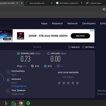 Türk Telekom İlk Çağda Yaşasam Daha Hızlı İnternet Erişimim Olur
