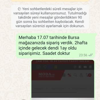 Modalife Teslimat Sorunu Ve Yanıltıcı Bilgilendirme