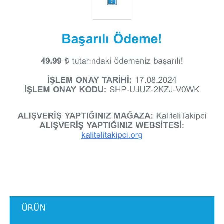 Http://kalitelitakipci.org/ Bu Siteden Alışveriş Yaptım 3-4 Gün Oldu