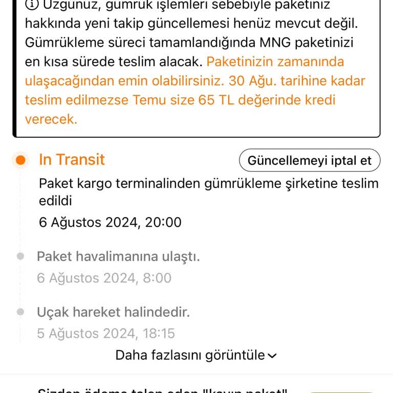 MNG Kargo Temu Siparişimi Getirmiyor Yeni Kanun Yarın Devrede