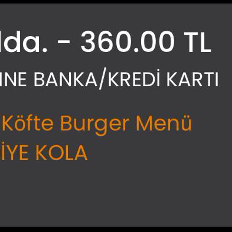 Köfteci Yusuf Siparişlerinde Süre Sorunu