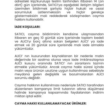 Bitugba Store İade Seçeneği Hakkında Yanıltıcı Bilgi