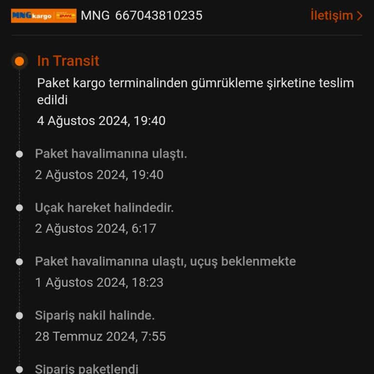 Temu Sipariş -MNG Kargo Gümrük Kapı Sorunu
