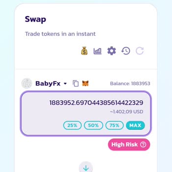 Having Trouble Unloading Pancakeswap-Purchased BabyFX Coin