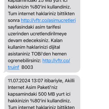 İnternet Kullanmadığım Halde Fatura Aşımı ve Çelişkili Bilgilendirme