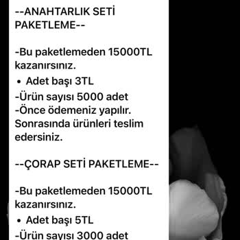 Evde Paketleme Türkiye Bu Kişilere İnanmayınız
