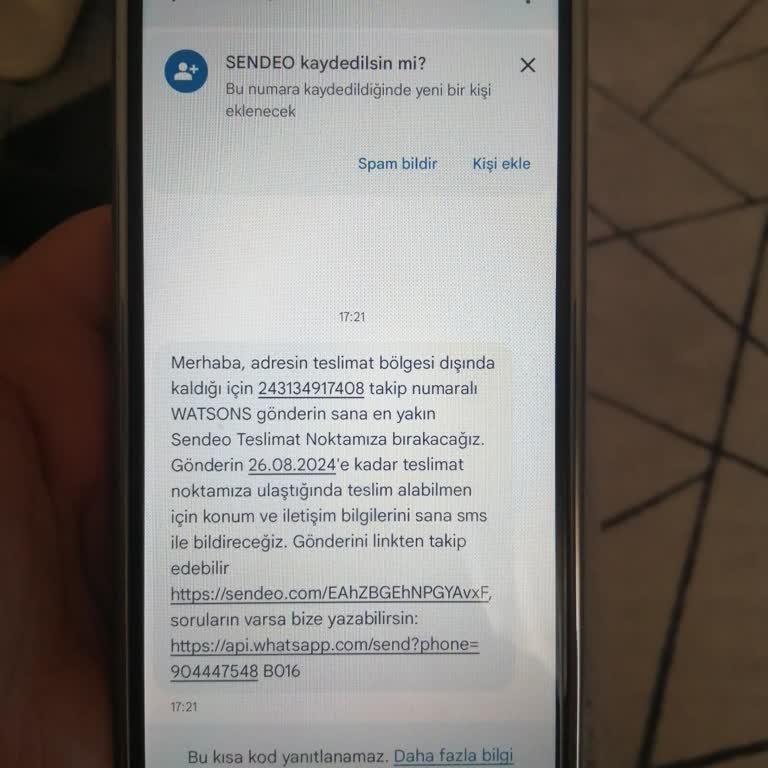Watsons Eve Teslimat Bir Anda Teslimat Noktası Teslim Saçmalığı