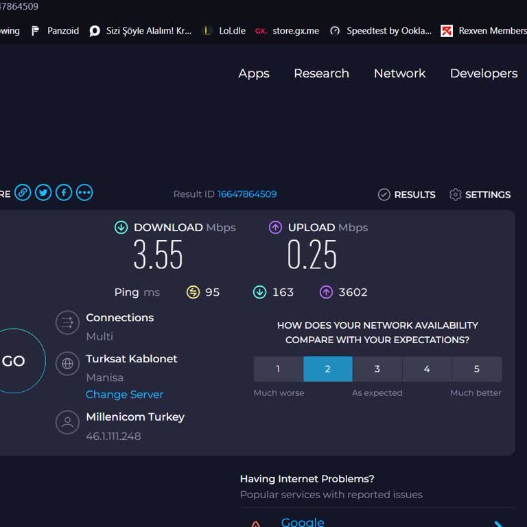 Millenicom İnternet Hız Problemleri