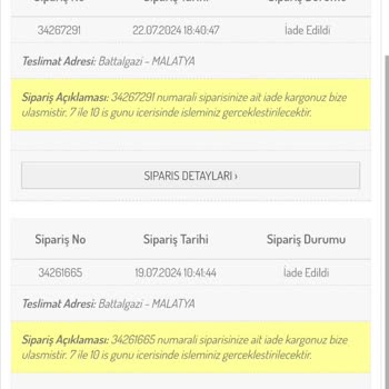 Sefamerve Giyim Şirketi İade Ücretini Ödemiyor