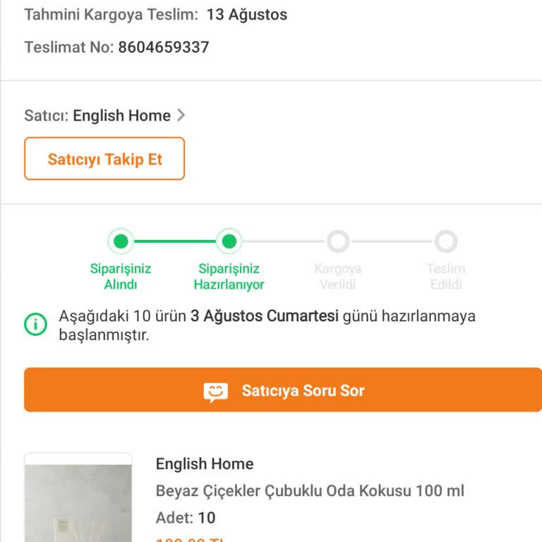 Trendyol Ve English Home İle Yaşanan Kargo Ve İade Sorunu
