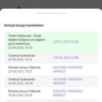 Yurtiçi Kargo Lodos_ddn Kargom Dağıtılmıyor