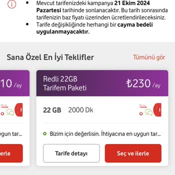 Tarife Fiyat Artışları ve Yetersiz İnternet Paketleri Hakkında Şikayet