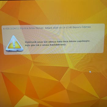 ÖSYM E YDS Başvuru Gözükmüyor