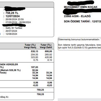 Türk Telekom Fatura Talep Edilmeden Haberim Olmadan Artırılıyor