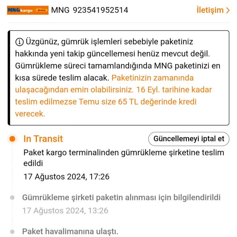 Temu Maddi Manevi Mağdurum