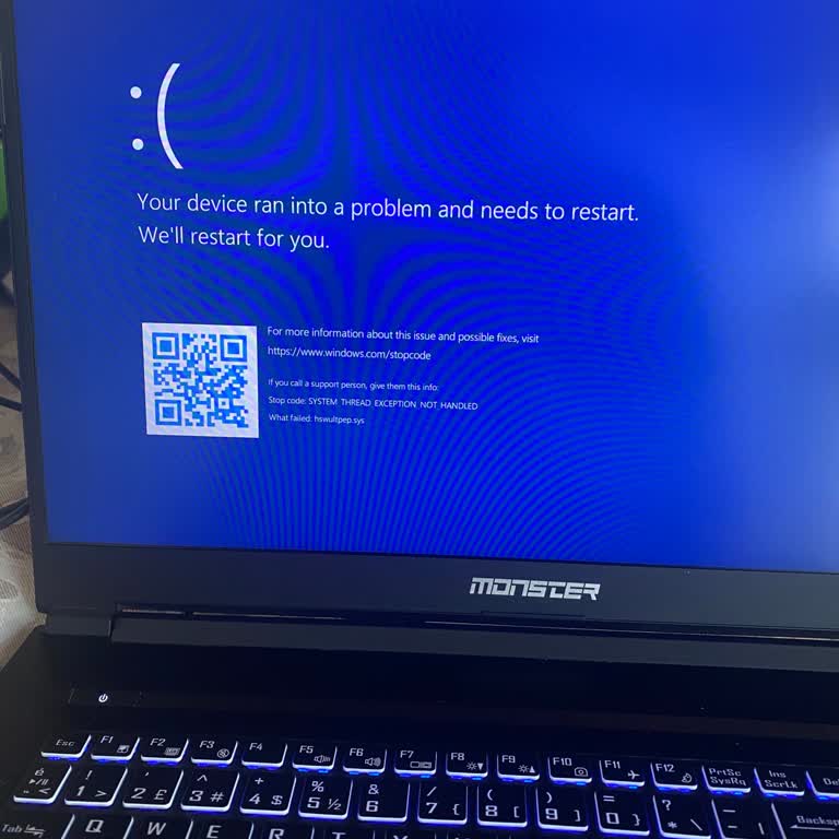 Monster Mavi Ekran Hatası
