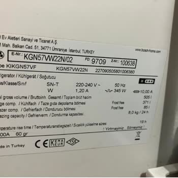 Bosch Buzdolabı - Yoğun Paslanma Şikayeti