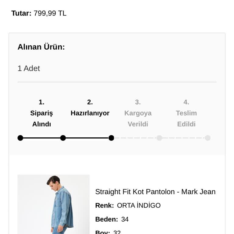 Koton Sipariş 2 Gündür Hazırlanıyor
