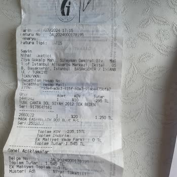 Decathlon Mask Easybreath 900 Blue M-L Çene Kısmından Su Alıyor