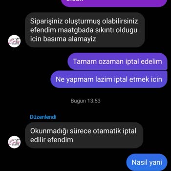 Erva Davetiye Para İadesi Yapmadı