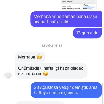 Hilay Tasarım 20 Gün Oyalayıp Ürünümü Yetiştiremediler
