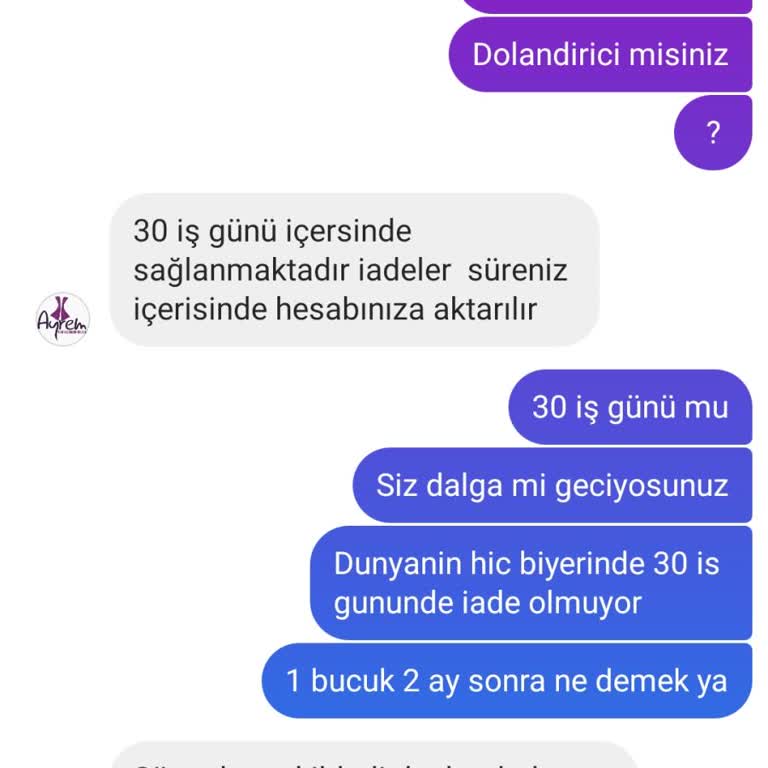 Ayrem Korse Para İademi Yapmıyor