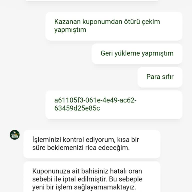 Jojobet 100 Bin Tl Yüklememi Sıfırladı