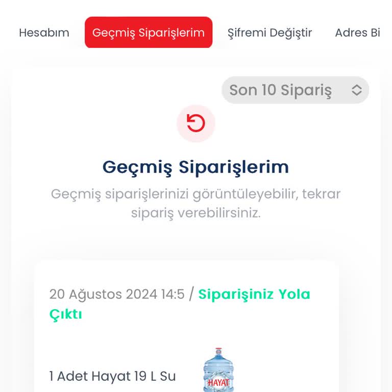 Hayat Su Danone Danone Hayat İçecek Parasını Aldığı Siparişimi Getirmedi