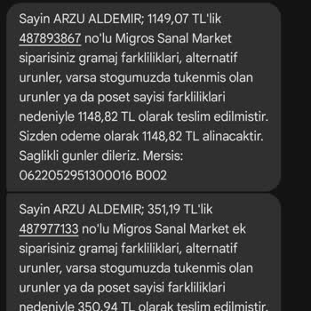 Migros Sanal Market Siparişimi Getirmedi Ama Teslim Edildi Gösteriyor