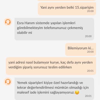 Trendyol Yemek Siparişi İptali