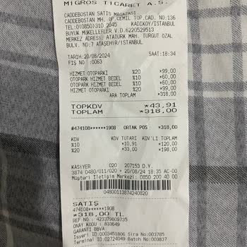 Caddebostan Migros Otoparkta Mahsur Kaldım